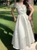 Horetong Bow Slash Neck Sexy Dress Summer Women White Fairy Elegant A-Line Midi платья женская вечеринка выпускная одежда Vestdios 240418