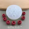 Moldes 3D Blueberry Raspberry Candle Molde Fruit Fondant Simulation Silicone Molde
