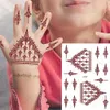 Tatuaggio tatuaggio di tatuaggio marrone tatuaggio per bambini tatuaggi temporanei impermeabili piccoli dimensioni mehndi tatuaggio falso per manica da ragazza a mano 240426 240426