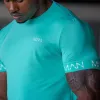 T-shirts Sport Clothes Men Gym Basketball Jersey Sleeve Clain à manches courtes rapides Sèche Souffle Male Mâle Traine Fitness Tops Running Shirts