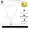 Rinntin 925 Sterling Silver Vintage Pearl Chain Necklace with Exquisite 13mm Shell Pendant for Women Party Jewelry GPN53 240422