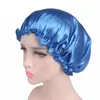 Ladies Satin Sleep Cap Women Night Hat Sleeping Elastic Turban Hair Bonnet Silk Beanie Headwear Hat Head Wrap Scarf Solid Color