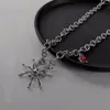 Chaines Titanium Steel Bijoux Gift Thorns Perles Halloween Collier femelle Spider Pearl Clicule Chaîne coréenne Style