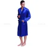 Robes en satin de soie pour hommes Pain de nuit Pajamas Pajamas S ~ 3xl Plus__fit All Seasons 240423