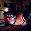 5m 16.4ft High Giant Stor uppblåsbar ballong clown gummibåtar Skalls Mascots för nattklubb Halloween -scendekoration
