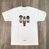 Men's T-Shirts New cartoon pattern printed T-shirt pure cotton loose fitting summer couple short sleeved Y2K top Kawaii Kpop oversized Q240426