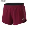 Shorts para hombres Arsuxeo para hombres que corren los pantalones cortos 2 en 1 entrenamiento 3 gimnasio troncos de doble piso pantalones atléticos de jogging seco rápido con bolsillos B2123 D240426