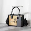 Designer Women's Marc Tote Bag Womens Commuizione di grande capacità Multi compartimento Tote a spalla singola a spalla leggera Leggerta borsa tridimensionale rigida