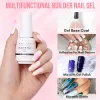 Gel Makartt Builder Nail Gel 15ml 5 in 1 Multifunctional Clear Gel Nail Polish Base Coat Nail Strengthener Gel Nail Extension