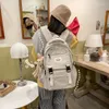 Plecak 2024 Wodoodporne nylonowe kobiety koreańskie japońskie moda studenci Schoolbag Multilayer prosta torba podróżna