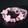 Hochzeit Kopfbedeckung Frauen Kronen Blumenhaarband Boho Blumenkopfschmuck Braut Hochzeit Stirnband