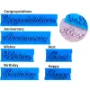 Moulds 6pcs Cake Baking Molds Alphabet Letter Words Cookie Press Stamp Embosser Cutter Fondant Mould Happy Birthday Cake Decoration