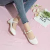 Casual Shoes Kolnoo Simple Women Low Heel Pumps Faux Leather Big Size 35-47 Daily Wear Party Dress Sweet Students Fashion