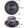 Ghxamp 6,5 pouces 178 mm woofer bass Midragan ser unités Hifi Desktop Pa ser home théâtre 7 pouces Loudser 8ohm 130w 1pc 240422