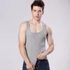 Men's Tank Tops Bodybuilding Vest Summer Plus Size Men Clothing Black White Gray Singlets Sleeveless Fitness Tees