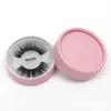 1 paar/doos 3D Flexibiliteit Transparante stengel 100% Pure handgemaakte zijde -eiwit Lashes Fake Eye Lashes met roze geschenkdoos