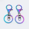 Keychains Keychain Clap 20pcs Metal Lobster Claps Spring Buckle Hook Key Ring Connector For DIY Bag Jewelry Making Findings