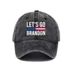 Czapki czapki pozwól, aby Brandon Ball Hat antycyden zabawny humor baseball czapka snapbacks US Flag Star Stripes fjb print dżins Trump 2024 Polit Otdmb