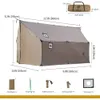 Hammock Tent with Stove Jack Spacious Versatile Wall Snow Skirt 3000mm Waterproof Zippered Freight free 240422