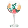 Becher Glass Becher gefärbt bemalte rote Ballon Mädchen Pretty Birthday Hand Goblet Miss Fehl