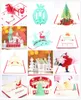 12Packed Newest christmas 3d greeting card christmas greeting card christmas decorations pop up greeting card whole4838313