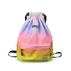 Drawstring Waterproof Unisex Large Capacity Bag Gym Shopping Sport Backpack