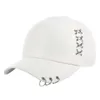 Boll Caps Kpop Hat Piercrbaseball Justerbar Cap Hip Hop Snapback Cap Fashion J240425