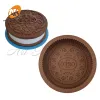 Stampi biscotti Oreo 3D Design in silicone stampo fai da te cioccolato cioccolato stampo argilloso argilla fatta per la torta di decorazioni di decorazioni accessori da forno accessori