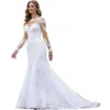 Mermaid Wedding Dresses O-Neck Sleeves Pretty Long Elegant Lace Appliques Bridal Gowns 2024 Plus Size Country Style Vestido De Noiva