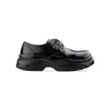 Casual Shoes Men's Niche Retro Thick Bottom Heightening Oxfords Trendy Big Round Toe Invisible Height Increasing Male