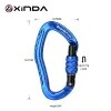 Accessoires Xinda Outdoor Rock Climbing Carabiner 22Kn Veiligheidslot Aluminium Aluminium Aluminium Leerload Gate Survive Protive Equipment