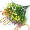 Fleurs décoratives Bouquet artificiel 29cm Fausse plante pour la décoration intérieure du jardin Décoration de mariage Décoration de vase extérieur arrangement de fleurs