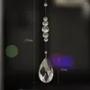 Estatuetas decorativas 5 PCs Crystal Glass Water Got Pinging Chandelier Garland Decor