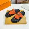 Новые летние дизайнерские мужчины женская империя Sandals Shoes Fashion Brand Кожаная палладиевая накрытая пряжка пляж скидка мужские тапочки размером 35-42