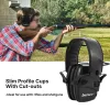 イヤホン在庫!!!電子射撃イヤマフ屋外​​アンティノイズインパクトサウンドヘッドセット戦術聴覚保護ヘッドセットブラック新しい新しいヘッドセット