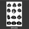 Transfert de tatouage 1pc Black Bat and Spiderweb Body Art Stickers Spooky Halloween Party Propotes temporaires 240426