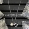 Hoogwaardige juwelen ketting ketting ontwerperbrief Brief Paar 18k goud koper kristal diamanten kettingen parel ketens mannen dames minnaar accessoire geschenken