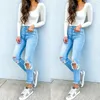 Jeans feminino primavera verão rasgou jeans woman jeans pant zíper europeu estilo tornozelo calça feminina calça feminina