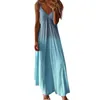 Casual Dresses Fashion Gradient Formal Women's Dress Summer Loose Party Maxi For Women Sexy Straps Camisole Long Sundress S-5XL