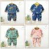 Dresses Children Pyjamas Winter Kids Clothing Sets Warm Fleece Pamas for Boys Thicken Dinosaur Girls Sleepwear Baby Thermal Underwear