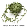 Decorative Flowers 40m Simulation Willow Leaf Rattan Diy Fabric Woven Wreath Accessories Home Decoration Flower Supplies