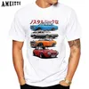 Camisetas masculinas Novas camisetas de moda de verão masculino jdm mistura civic crx carros integra de carro t-shirt boy tops casuais engraçados ts branco curto strve