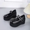 Brand Female Lolita Cute Mary Janes Pumps Platform Wedges High Heels womens Pumps Sweet Gothic Punk Shoes Woman 240419