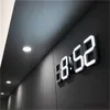 Horloges de table de bureau Smart 3D ALARME DIGITAL CLORMES MURS HOTHER DÉCORD LED Horloge de bureau numérique avec temps de température Horaire de table nordique grande table