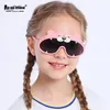 2 Couleurs Polarized Kids Glasses Childrens Sunglasses Fashion Mignon Tiger Design adapté à 4 ~ 10 enfants Cadre élastique élevé 240424