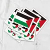 Tattoo Transfer 200-10pcs adesivo de transferência de água Vibrante Cores vibrantes adesivos de tatuagem de bandeira palestina