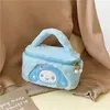 Anime kuromi mijn melodie cartoon pluche cosmetics tas schattige kawaii handtas plushie draagbare zonsopslag opslagcase meisje geschenken