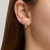 Boucles d'oreilles cerceaux Canner exquis et oreilles cerceaux 925 argent pour femmes bijoux de luxe parfaits de vêtements quotidiens