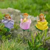 Décorations de jardin 3x Miniature Resin Statue Figurine Birthday Stakes Decorative Angel