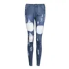Jeans buco femminile distrutto strappato slim jeans donna high street pantaloni vintage jean pantaloni corean streetwear retro